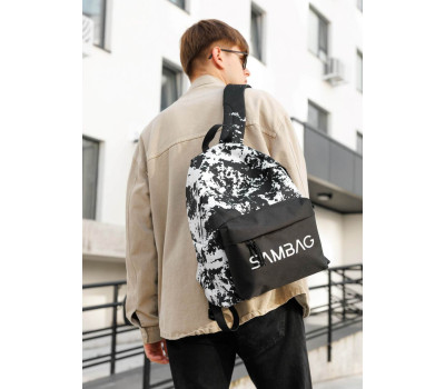 Мужской рюкзак Sambag Active тканевый с принтом "split"