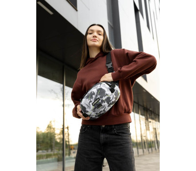 Сумка через плече жіноча бананка Sambag Flex Pro принт "SPOT"