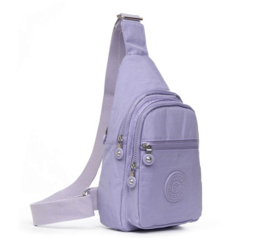 Сумка Женская Текстиль бананка полиамид Jielshi AK-011 l.purple