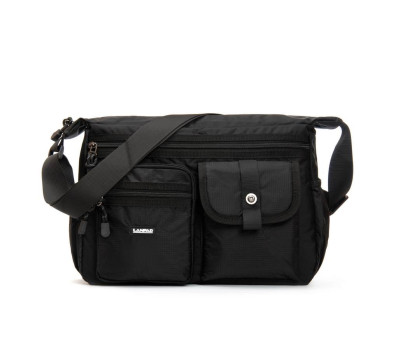 Сумка Мужская На Плечо нейлон Lanpad 26001 black почтальон