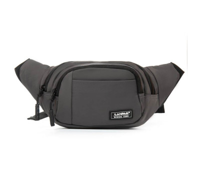 Сумка Чоловіча На пояс нейлон Lanpad 8803 grey