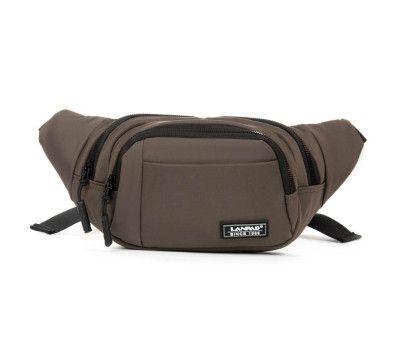 Сумка Чоловіча На пояс нейлон Lanpad 8803 brown