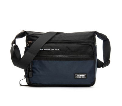 Сумка Чоловіча на плече нейлон Lanpad 8645 blue почтальон