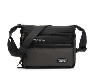 Сумка Чоловіча на плече нейлон Lanpad 8645 grey почтальон