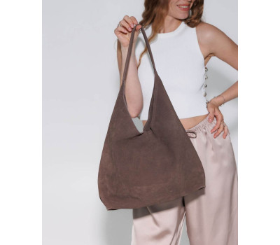 Жіноча шкіряна сумка «Мэл» капучино WeLassie