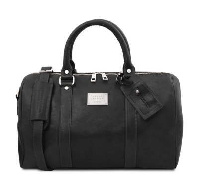 Дорожня шкіряна сумка-даффл із кишенею ззаду - Малий розмір Tuscany TL141250 Voyager