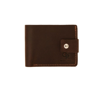 Портмоне 54212023 Grande Pelle, коричневого кольору з рудим усередині