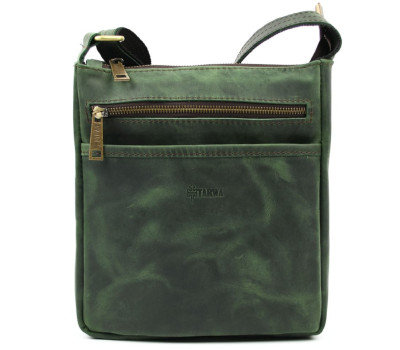 Чоловіча шкіряна сумка через плече RE-1300-4lx TARWA зелена