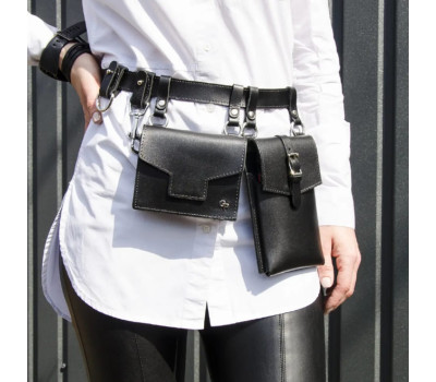 Пояс портупея, набір мінісумок на поясі Grande Pelle 744210