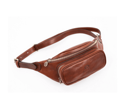 Сумка напоясна шкіряна - Independent People - коньячна Time Resistance 5215801