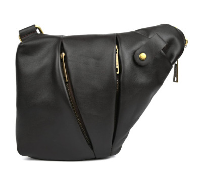 Чоловіча сумка-слінг через плече для лівші TARWA GC-6405-3md коричнева