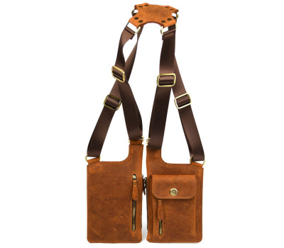 Сумка кобура TARWA RB-2202R-2203L подвійна коньячна