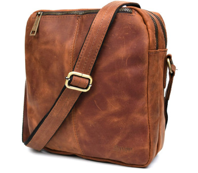 Шкіряна сумка месенджер зі шкіри crazy horse TARWA RB-60121-3md