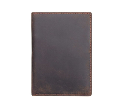 Коричневий шкіряний гаманець-органайзер з відділом ID документів JDR-8457R