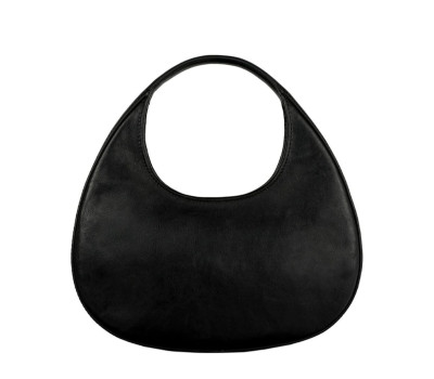 Шкіряна сумка-півмісяць для жінок - The Moonstone - Чорний колір - Time Resistance 5247701