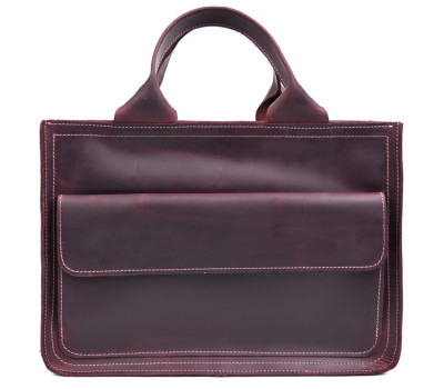 Сумка портфель шкіряна для документів ноутбука LIMARY lim-380RW бордо
