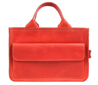 Сумка портфель шкіряна для документів ноутбука LIMARY lim-380RR червона