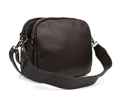 Шкіряна сумка Virginia Conti Italy - VC02807brown коричнева