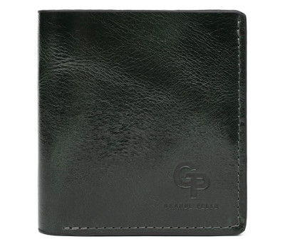 Портмоне Lettera з монетницею, зелений Алькор Grande Pelle 537391