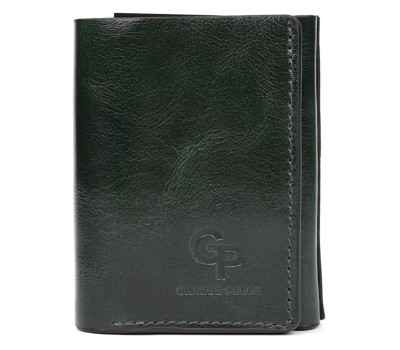 Жіночий невеликий шкіряний гаманець Grande Pelle 503391 зелений