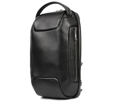 Чоловічий шкіряний мега-слінг Limary Lim-718GA чорна Наппа