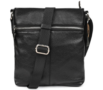 Невелика сумка через плече Limary lim-132-2FA чорна шкіра флотар