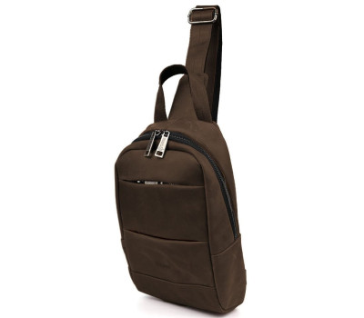 Рюкзак слінг шкіряний з кишенями TARWA RC-6010-3md