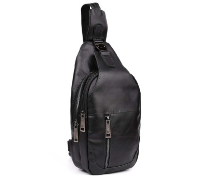 Модний рюкзак слінг моношлейка з натуральної шкіри шкіри TARWA GA-4004-3md