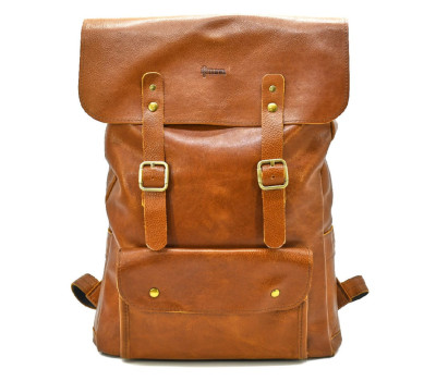 Рюкзак із натуральної шкіри GB-9001-4lx TARWA коньячна наппа