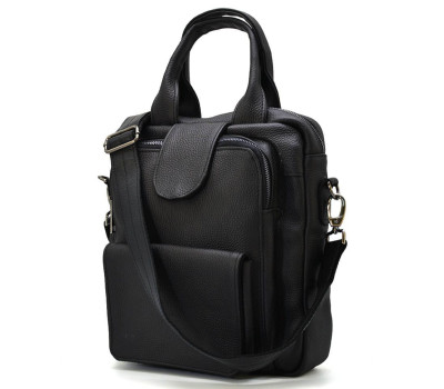 Вертикальна чоловіча сумка FA-7266-3md TARWA чорний флотар