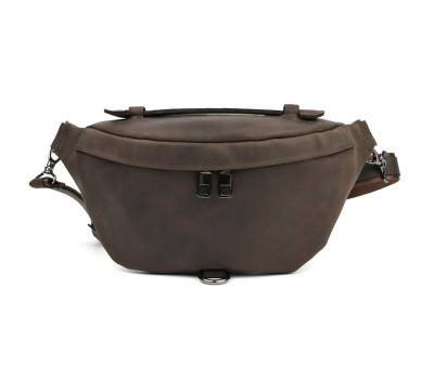 Жіноча шкіряна бананка напоясна сумка Limary Lim-061RC крейзі хорс