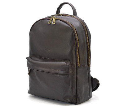 Шкіряний чоловічий рюкзак для ноутбука TARWA GC-7273-3md коричневий