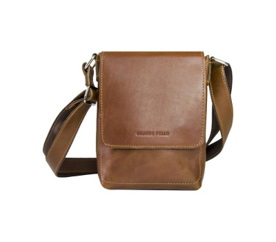 Чоловіча сумка-месенджер міні формату, 235х160х50 мм, теракот