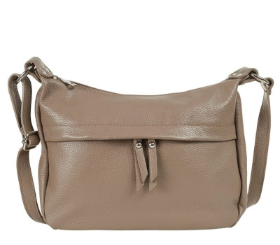 Шкіряна жіноча сумка Virginia Conti (Італія) - VC01355dtaupe