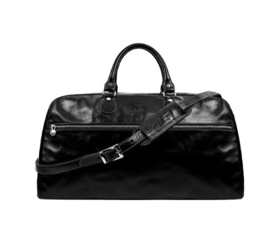 Шкіряна сумка спортивна дорожня - Fear and Loathing in Las Vegas - чорна TR 5215001