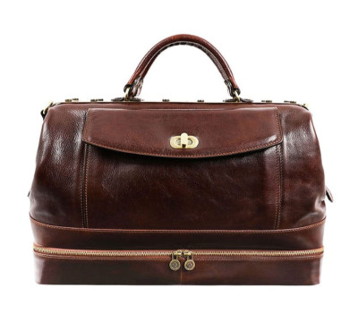 Cаквояж шкіряний, сумка доктора Time Resistance - Doctor Faustus коричневий 5219101