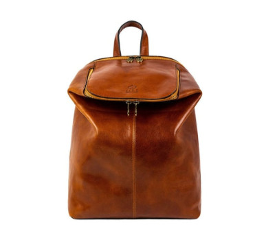 Шкіряний рюкзак - A Bend in the River - Коньячно-коричневий колір - Time Resistance 5237701