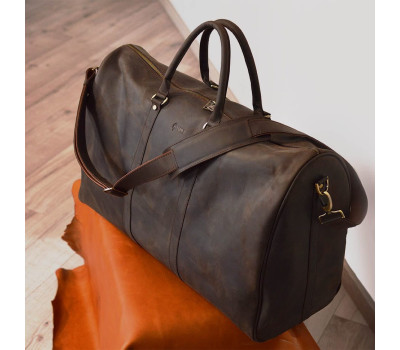 Велика шкіряна сумка дорожня 61см TARWA RC-9551-4lx