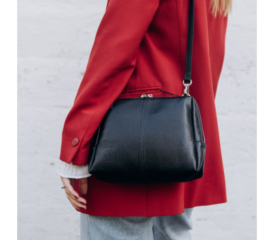 Сумка жіноча через плече 702710 Grande Pelle чорна