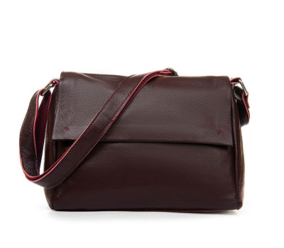 Сумка Женская Классическая кожа ALEX RAI 6504 wine red