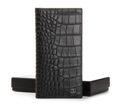 Гаманець шкіряний Чоловічий BE BRETTON 168-Q74 black croco