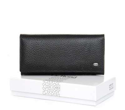 Гаманець BR Жіночий шкіра DR. BOND W1-V-4 black-red