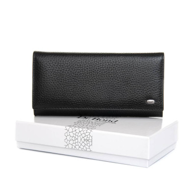 Гаманець BR Жіночий шкіра DR. BOND W501-4 black-red