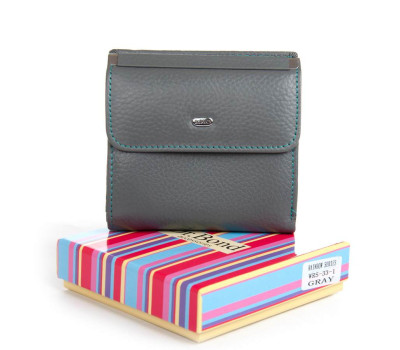Гаманець Шкіряний Жіночий Rainbow DR. BOND WRS-33-1 gray