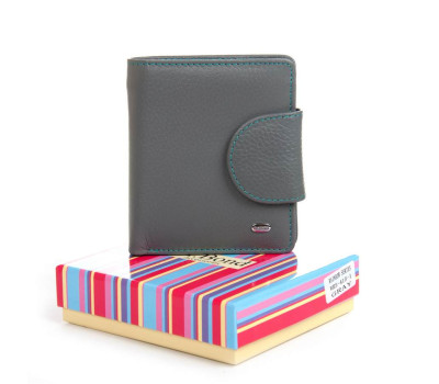 Гаманець Шкіряний Жіночий Rainbow DR. BOND WRS-415-1 gray