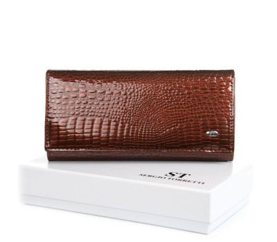 Гаманець Жіночий LR шкіра-лак SERGIO TORRETTI FEW1-V brown