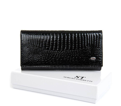 Гаманець Жіночий LR шкіра-лак SERGIO TORRETTI FEW1-V black