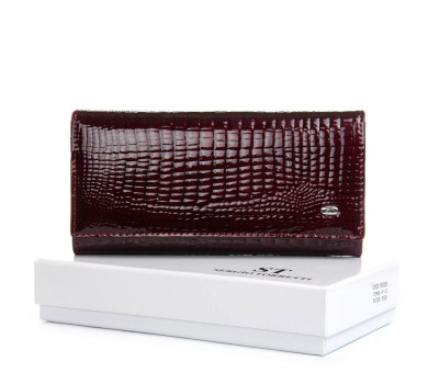 Гаманець Жіночий LR шкіра-лак SERGIO TORRETTI FEW1-V-2 wine red