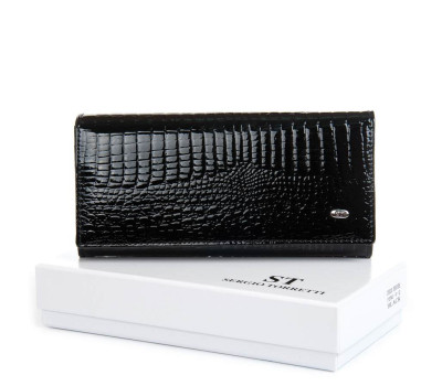 Гаманець Жіночий LR шкіра-лак SERGIO TORRETTI FEW1-V-2 black