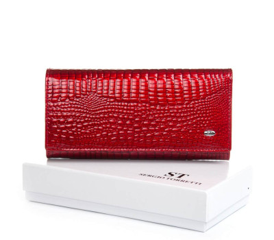 Гаманець Жіночий LR шкіра-лак SERGIO TORRETTI FEW501 red